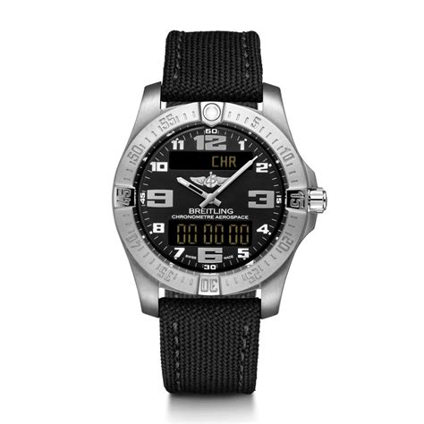 Breitling Aerospace Evo Titanium / Black / Military • 